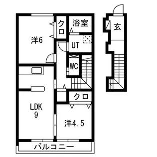 仮称知多八幡アパート【2階】の間取り