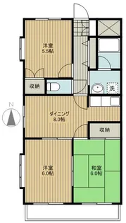エクセラン【1階】の間取り