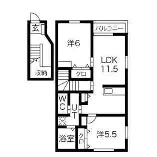 マノワール上里【2階】の間取り