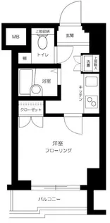ルーブル白金高輪【7階】の間取り