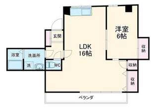加来ビル【6階】の間取り
