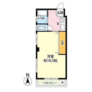 クレアール厚木【2階】の間取り