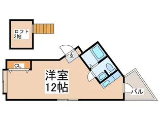 水城ハイツ【2階】の間取り