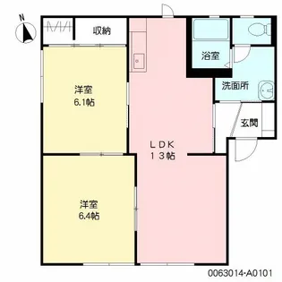 リーブル21 A棟【1階】の間取り