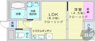 Laugh Tale Blu【2階】の間取り