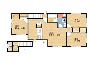 カーサ・ルーチェ【2階】の間取り