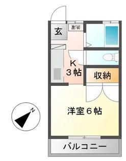 ハイメゾン葉田A棟【1階】の間取り