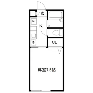 フレグランス千代田【1階】の間取り