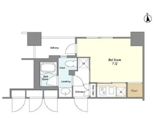 東急セットアップレジデンス恵比寿【5階】の間取り