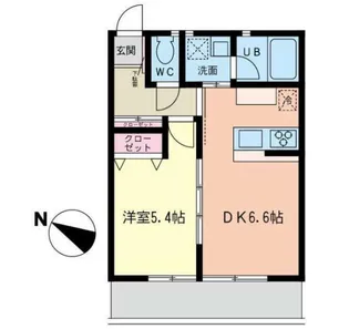 ルナージュ弐番館【2階】の間取り
