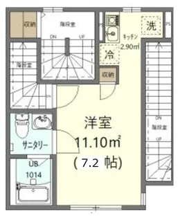プレミア大久保【2階】の間取り