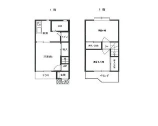 ツインシャルムC【2階】の間取り