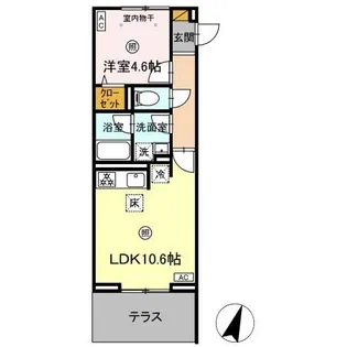 オークツリー【1階】の間取り