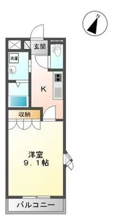 ヴィラ・コンフォースI番館【2階】の間取り