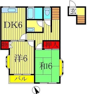 コーポ豊四季II【2階】の間取り