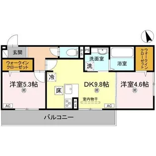 エレガンス ビュー【1階】の間取り