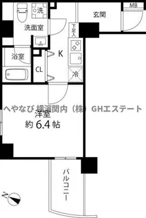 マーレ横浜白金【7階】の間取り