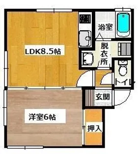 コーポサンクリアー【2階】の間取り