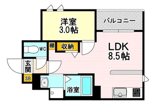 REGALEST-S Dogwood海田市駅前【3階】の間取り