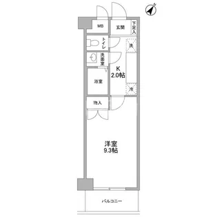 CASSIA東千葉【4階】の間取り