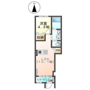 カサ・デル・シエロ(仮)【1階】の間取り