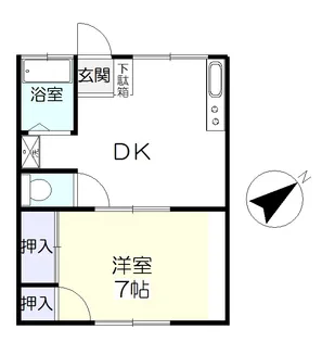 マルヨシコーポ【1階】の間取り
