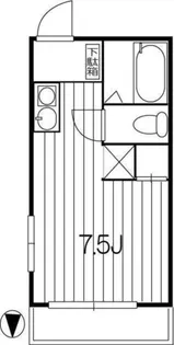 フェリシダット菊川【4階】の間取り