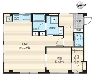 ドマーニ調布【2階】の間取り