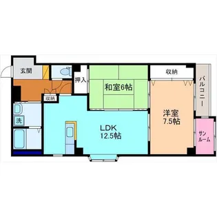 サルビアガーデン【2階】の間取り