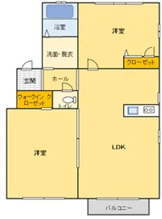 クレア【2階】の間取り