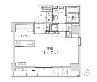 グランディオール広尾テラス【11階】の間取り