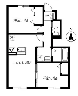 トトロフォレストB【1階】の間取り
