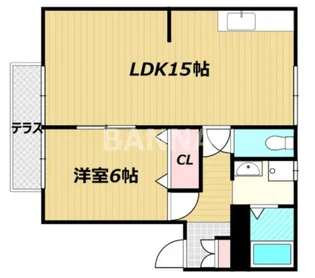 ヴィラフローレル A棟【1階】の間取り