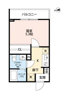 カルム西船橋【1階】の間取り