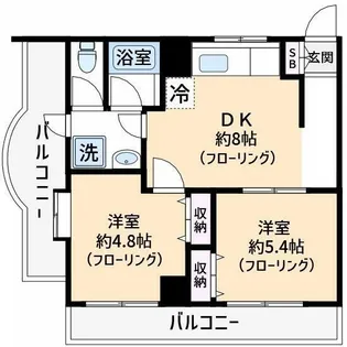 リブポート四街道【4階】の間取り