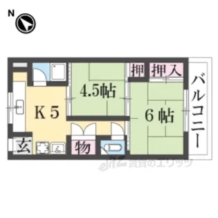 ヴィラ東伊丹【2階】の間取り