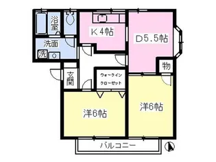 ストークハウスC【2階】の間取り