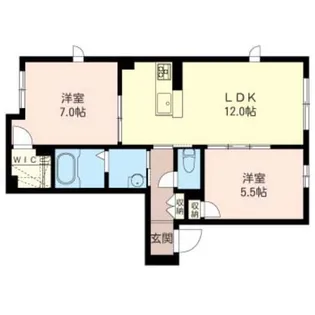 ホープSUNシャイン【1階】の間取り