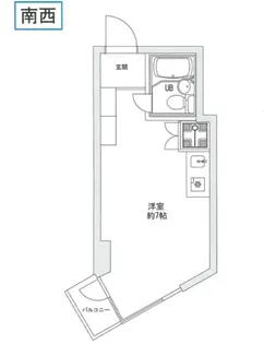 三越東中野マンション【5階】の間取り