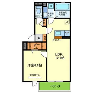 YKメゾン舞子台【3階】の間取り