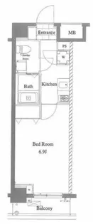 AZEST日暮里【2階】の間取り