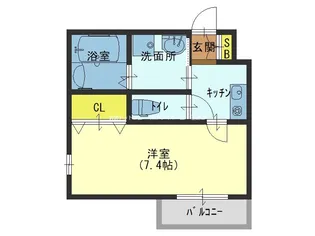 GROOVEみゆき公園【3階】の間取り