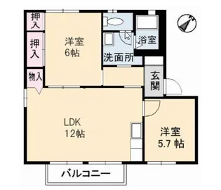 メゾン ラフィネ A棟【1階】の間取り