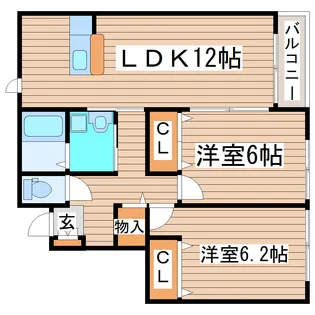 フォレスト【1階】の間取り