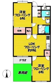 ペアーハイツ向ヶ丘【3階】の間取り