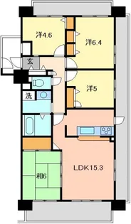 ロイヤルシャトー上東雲【6階】の間取り