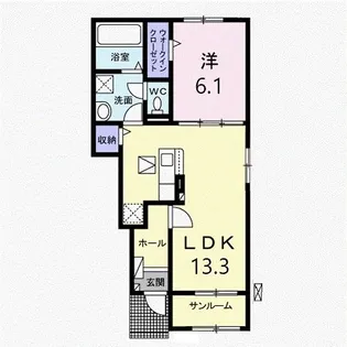 Casa Lino C【1階】の間取り