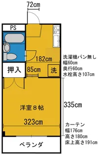 シャポニー五福【2階】の間取り