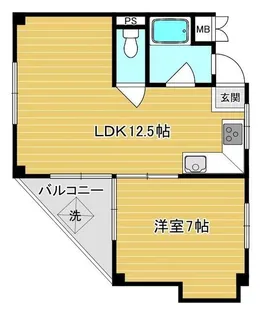 シャングリラ丸久【2階】の間取り