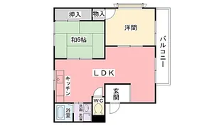 コーポラス・ベル【1階】の間取り